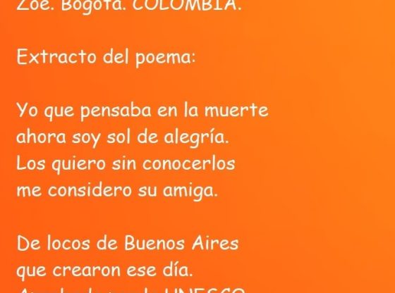 MIS LOCOS DE BUENOS AIRES Poema por el DIA MUNDIAL 560x416 - MIS LOCOS DE BUENOS AIRES. Poema por el 'DÍA MUNDIAL CONTRA EL BULLYING'. Zoe. COLOMBIA.